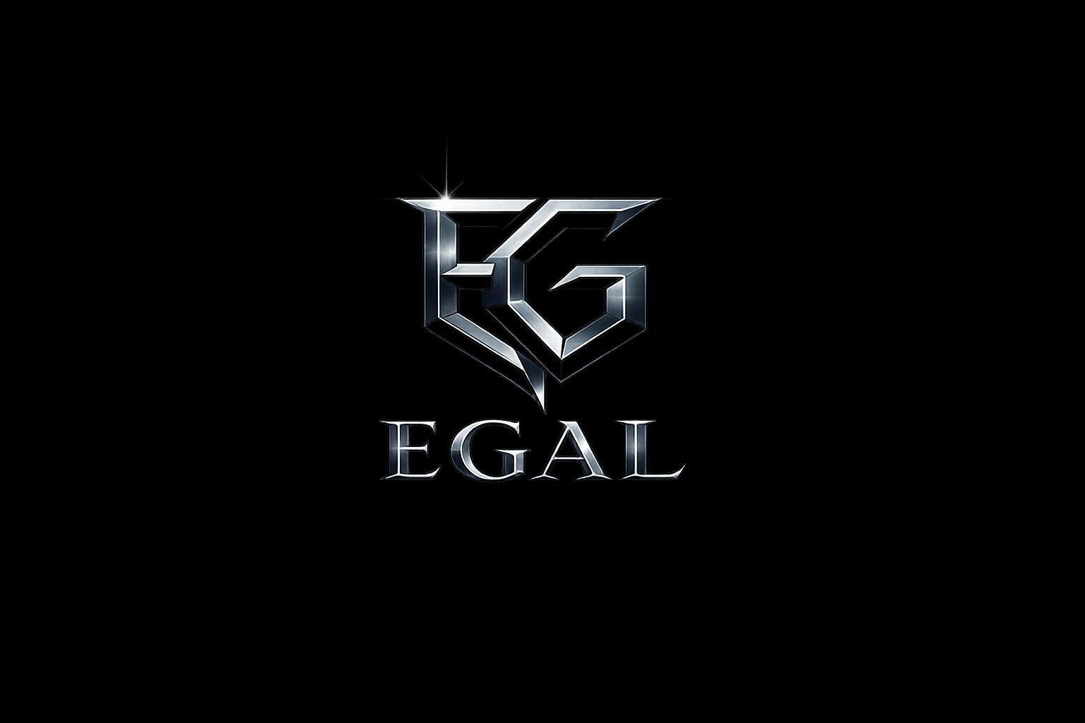 EGAL metallic studio mark for the Aurvex creative project lineup.